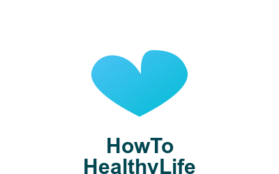 How to Healthy Life logo featuring vibrant green leaves symbolizing wellness and a healthy lifestyle.